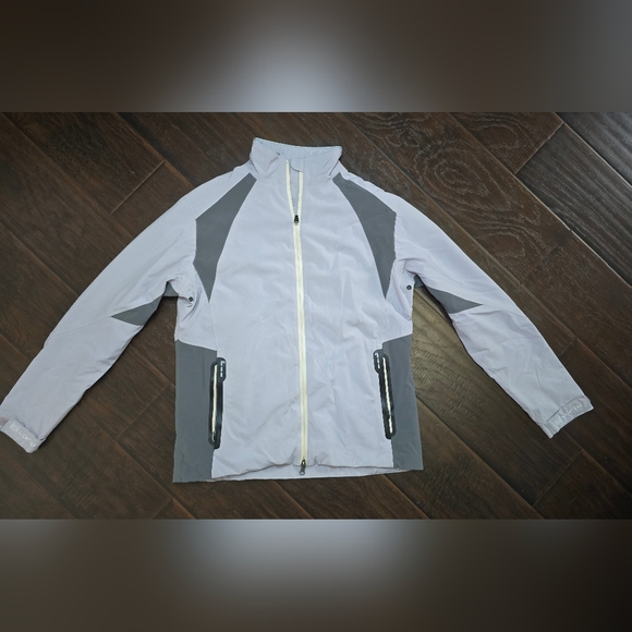 Loft 8 Womens Full Zip Windbreaker Track Jacket Lavender Medium - Picture 2 of 11